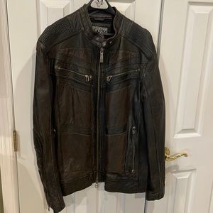 AFFLICTION limited edition leather jacket size 2XL.
